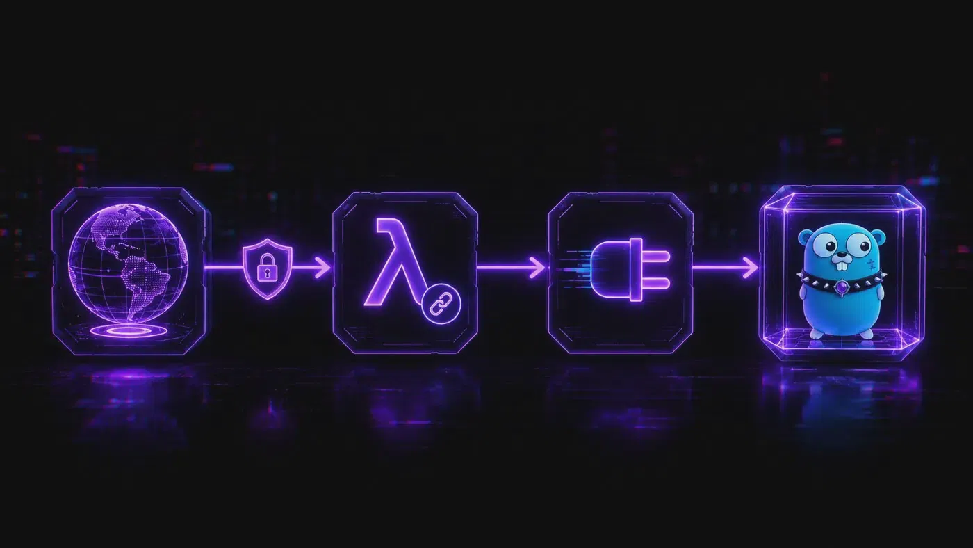 Secure origin chain: CloudFront to Lambda Function URL, Web Adapter and the Go app
