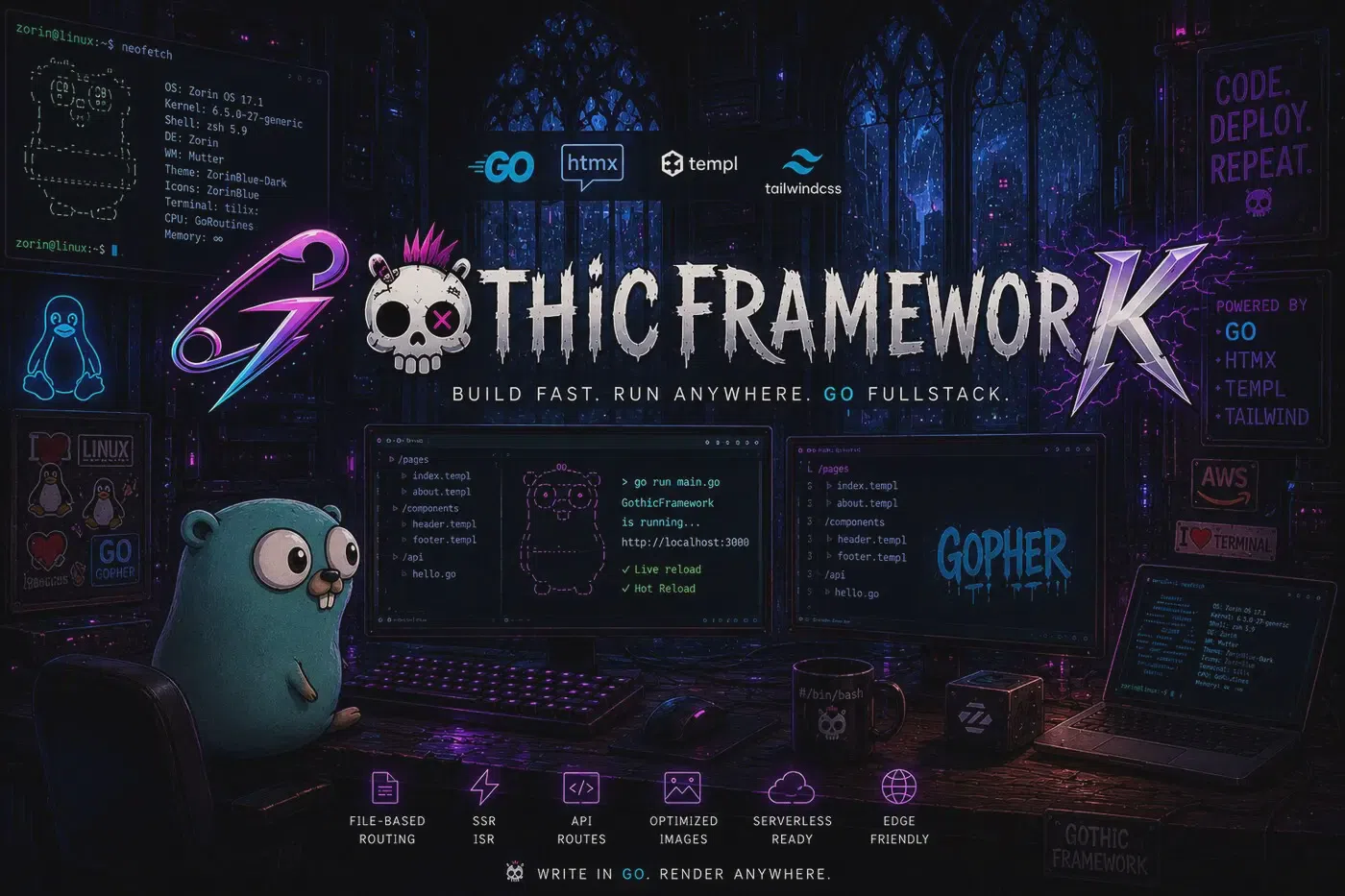 Gothic Framework illustration